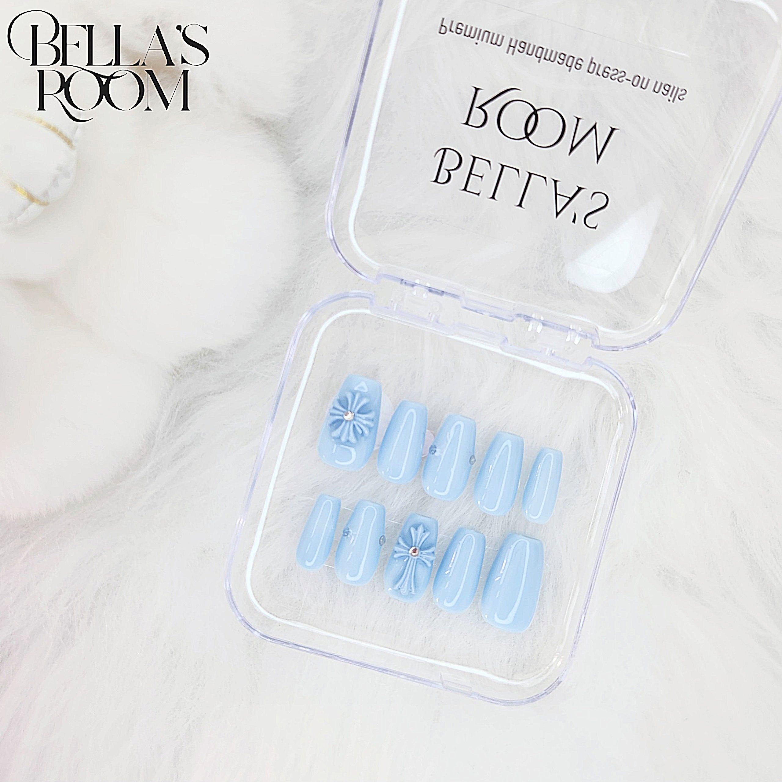Chrome Nails_ Blue